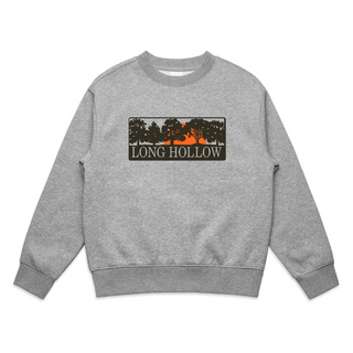 Vintage Logo Youth Crewneck - Grey