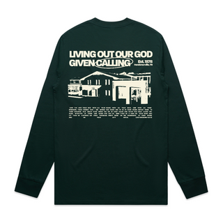 Mission Statement L/S Tee - Pine Green