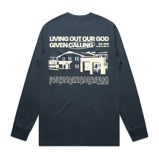 Mission Statement L/S Tee - Petrol Blue